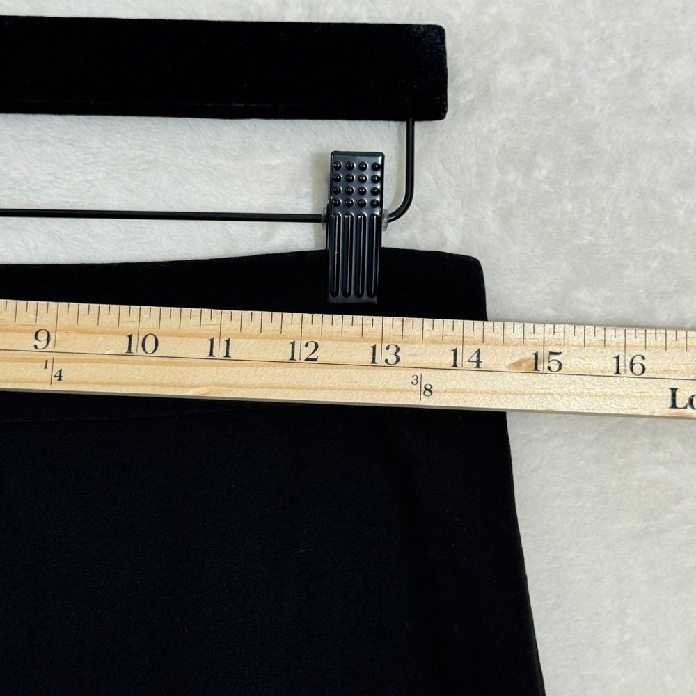 Ann Taylor Pencil Skirt Womens 2 Black Solid Knee Length Professional Career - Picture 3 of 11